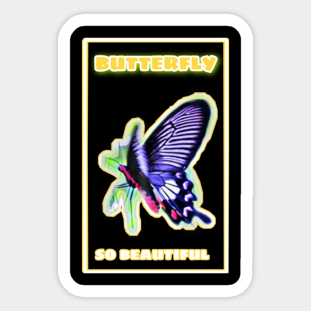 Butterfly Sticker by Munk design